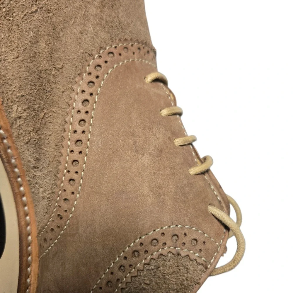 Sperry Top Sider Gold Cup Collection Mens 11.5 M Beige Suede Oxford Boat Shoe